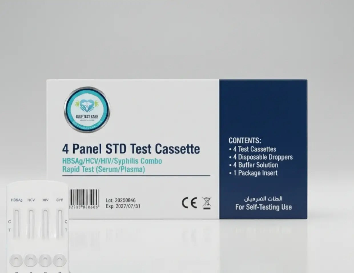 4 Panel STD Test Cassette